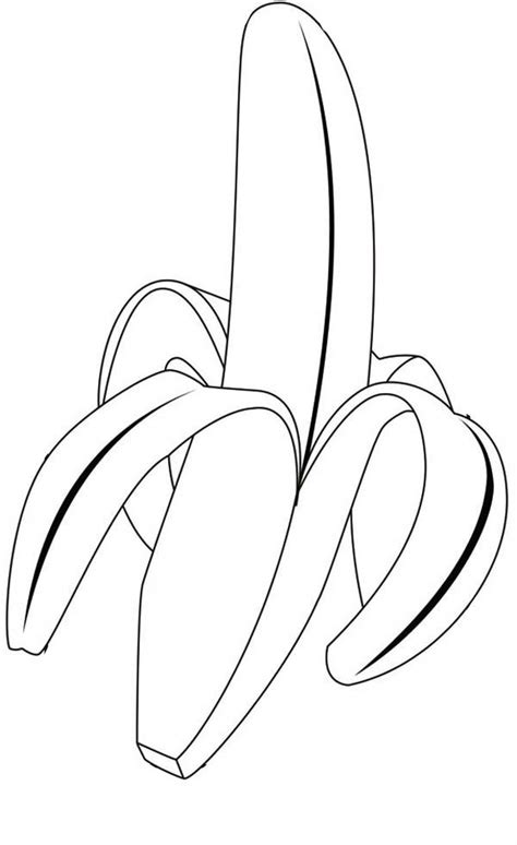 Banana Coloring Pages Print - Coloring Home