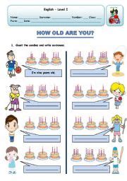How Old Are You Worksheets E87