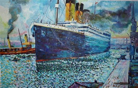 Oil Canvas Titanic Painting By Roman Polovyi Jose Art Gallery