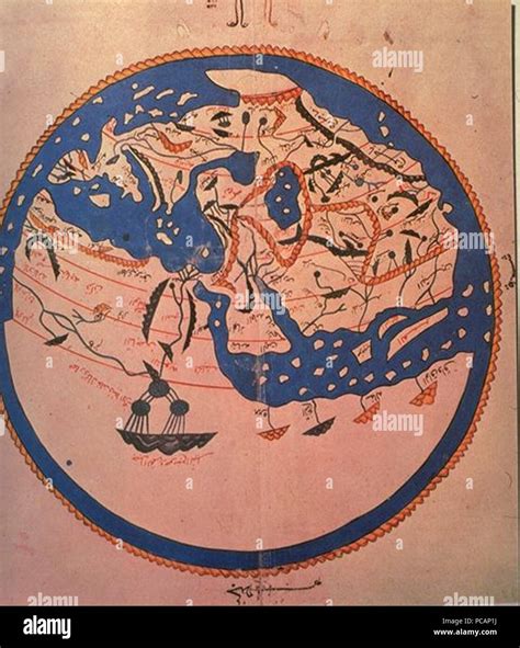 Al Idrisi World Map Fotos Und Bildmaterial In Hoher Auflösung Alamy