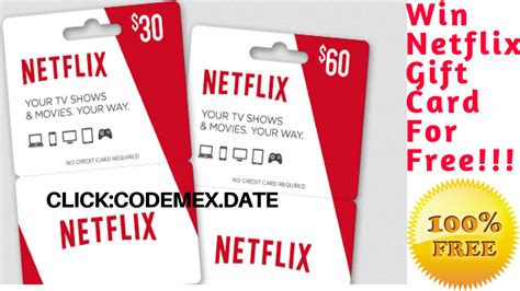 Free $100 Netflix Gift Card... If you are eligible for a free trial