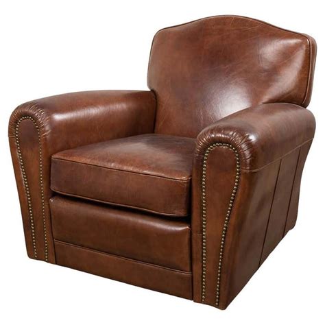 French Vintage Leather Club Chairs At 1stdibs Leather Club Chairs Vintage