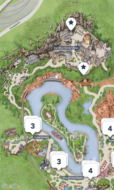 Star Wars Galaxys Edge Map And New Disneyland Guidemap Debut