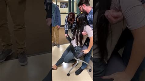 College Girl Gets Stuck In Back Of Chair Tiktok Youtube