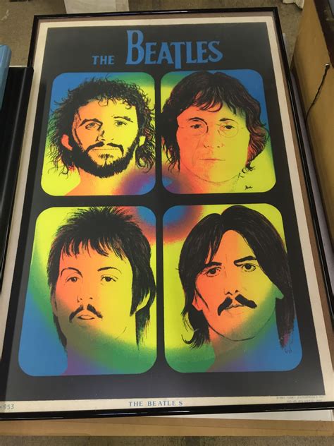 Lot 748 Print And Poster Assortment Beatles Graphic Beatles Poster