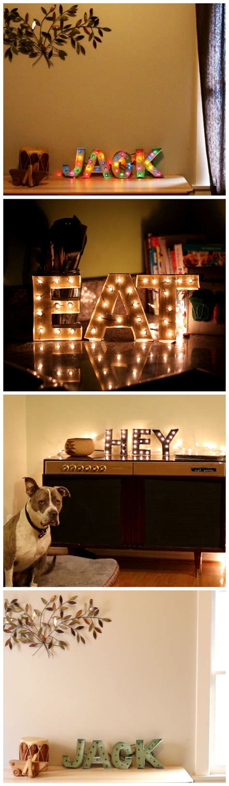February 8, 2013 15 comments. Marquee Lights | Diy box crafts, Marquee lights diy, Home diy
