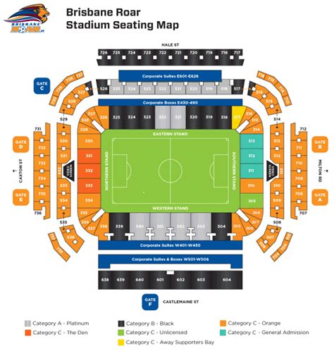 Suncorp Stadium Seating Map Suncorp Stadium Lang Park The Cauldron