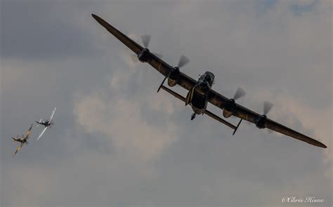 Lancaster And Spitfires Raf Battle Of Britain Memorial Fli Flickr