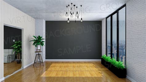 Virtual Background For Zoom Meetings Modern Empty Office Etsy