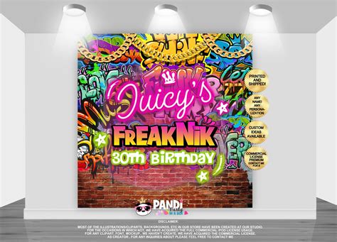 Printed And Shipped Graffiti Freaknik Party 80 S 90 S Etsy