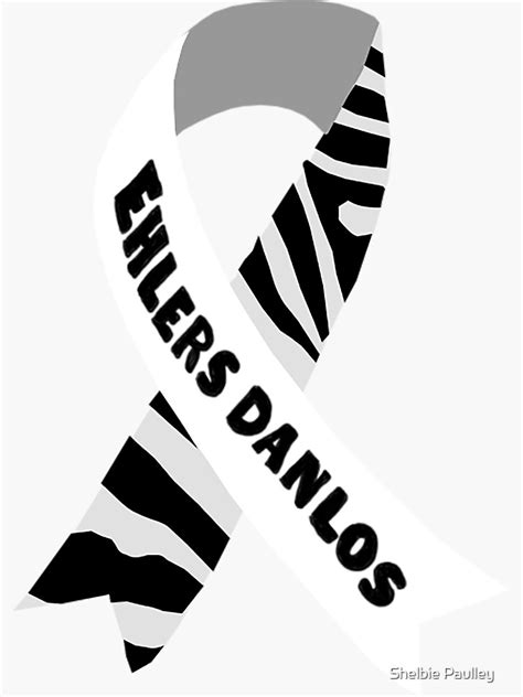 Ehlers Danlos Awareness Ribbon Sticker For Sale By Ouchapparel