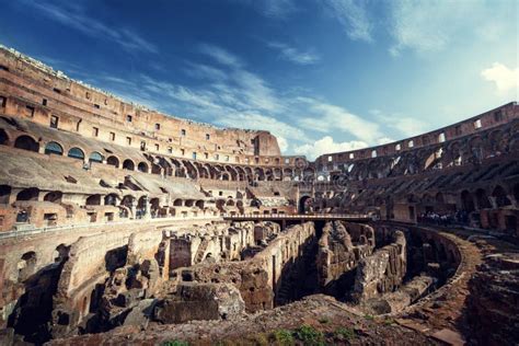 Inside Of Colosseum In Rome Italy Editorial Photo Image Of Brick