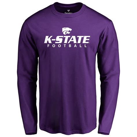 Kansas State Wildcats Purple Kansas State Football Long Sleeve T Shirt