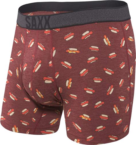 saxx men s underwear viewfinder boxer briefs with built in ballpark pouch support red hot