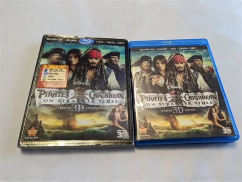 pirates of the caribbean on stranger tides blu ray dvd 5 disc set slipcover 3d 9 99 picclick
