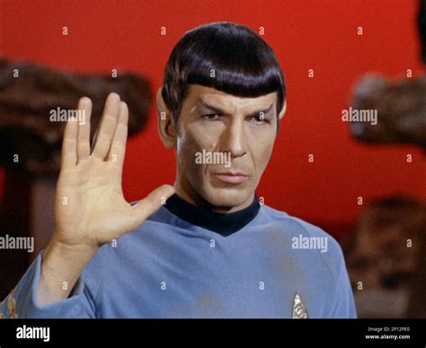 Star Trek Leonard Nimoy As Spock Stock Photo Alamy