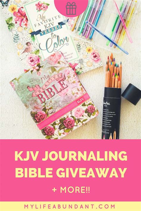 Kjv Journaling Bible More Giveaway My Life Abundant