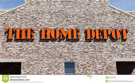 The Home Depot Store Sign Editorial Stock Photo Image Of Sign 34587073