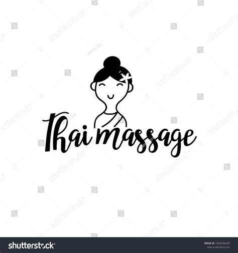 Logo Thai Massage Cute Cartoon Thai เวกเตอร์สต็อก ปลอดค่าลิขสิทธิ์ 1042246249 Shutterstock