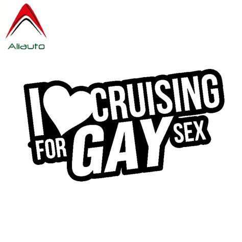 Aliauto Personality Car Sticker I Love Cruising For Gay Sex Decoration Reflective Creative Decal