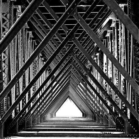 Triangular Layers Truss Bridge In Shakopee Minnesota Paul Wagner