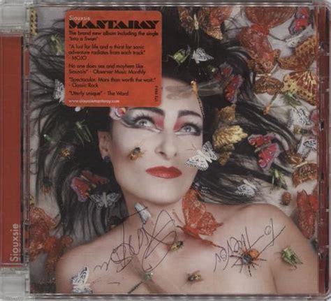 Siouxsie And The Banshees Mantaray Autographed Uk Cd Album Cdlp 749292