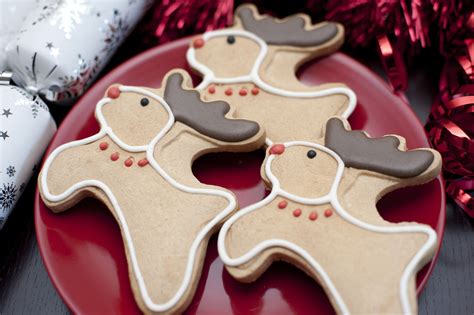 Photo Of Christmas Reindeer Gingerbread Cookies Free Christmas Images