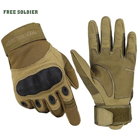 Free Soldier Outdoor Sports Tactical Gloves Climbing Gloves Mens Full