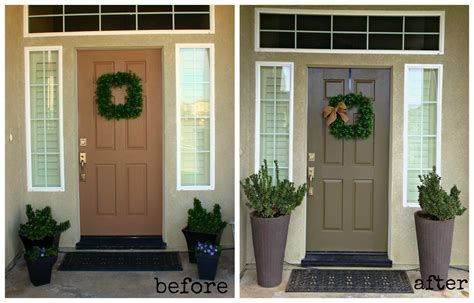 Admittedly, the dead mums aren't helping, but still, it's ugly. all things katie marie: Front Door Makeover