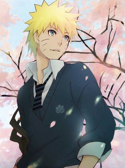 Naruto Uzumaki In His School Uniform 👍 Believe It Naruto Amino