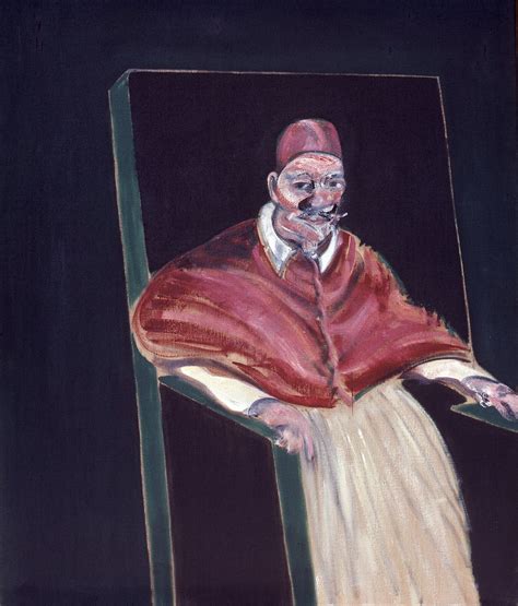 Born in dublin in 1909, bacon spent the majority of his life working in london, developing a distinct style of. Francis Bacon, Study for Velazquez Pope II