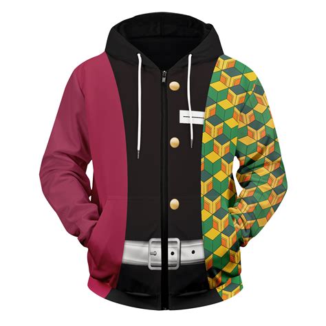 Demon Slayer Hoodie Shop - Giyu Tomioka Unisex Zipped Hoodie | Demon