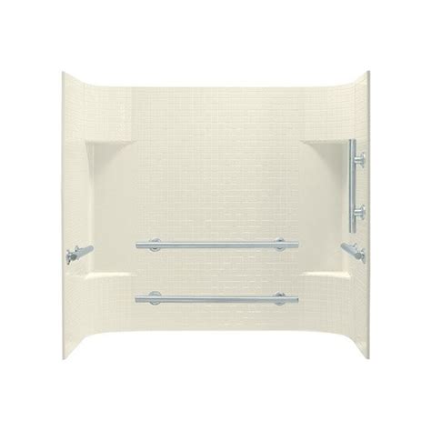 Sterling accord® 60 x 30 in. Sterling Accord Biscuit Vikrell Bathtub Wall Surround ...