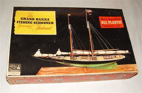Vintage Large Grand Banks Fishing Schooner Model