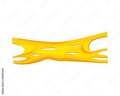 Flowing Melted Cheese Vector Cartoon Background Of Hot Cheddar