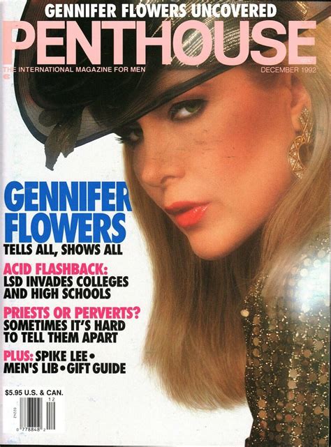 Penthouse December 1992 Pet Of The Year Month Gennifer Flowers Etsy