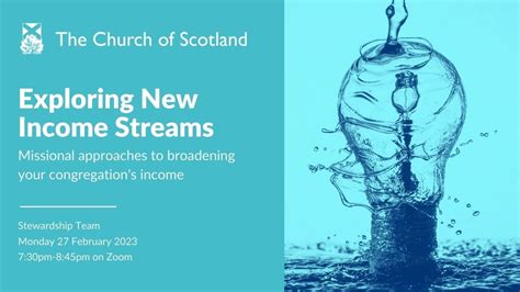Exploring New Income Streams Church Of Scotland Stewardship Team