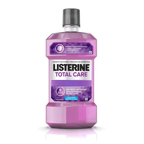 Listerine Alcohol Free Mouthwash Total Care Zero Fluoride Mouthwash