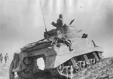 M4 Sherman Tank Battle Of Kasserine Pass Tunisia North Africa 1943