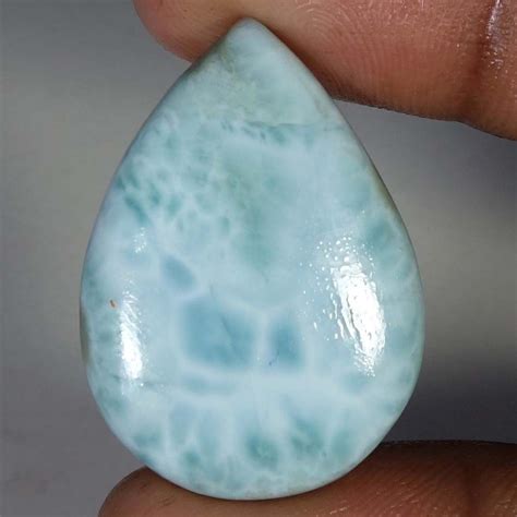 3600cts 100 Natural Sky Blue Larimar Pear Cabochon Untreated Loose