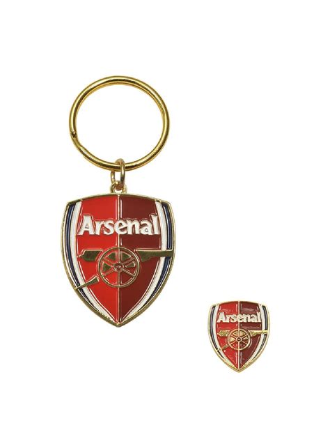 Arsenal Crest Keyring And Badge Set Badges Keyrings And Magnets By