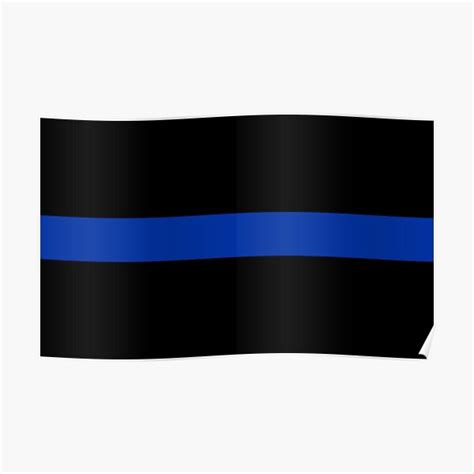Thin Blue Line Poster By Tony4urban Redbubble