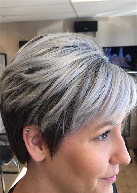 This hairstyle takes the short haircut marketed to women over 50, then makes it a look all it's own. Top 51 Haircuts & Hairstyles for Women Over 50: Youthful ...