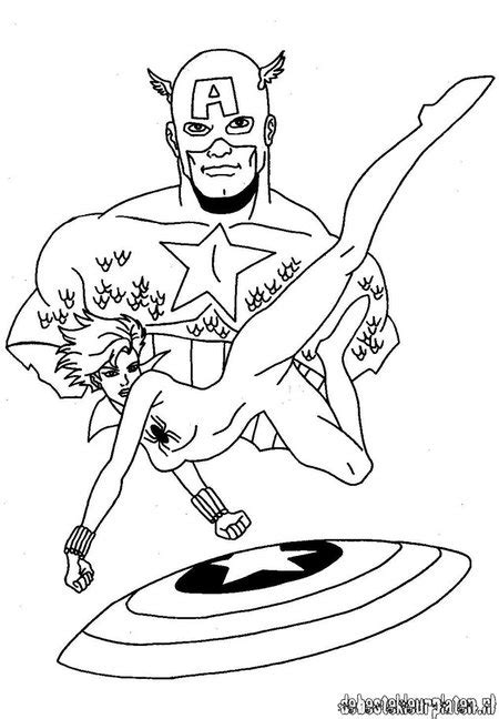 Dessin #380 téléchargez vos images de captain america à imprimer pour les colorier. Captain America - Avengers Coloring Pages for Kids ...