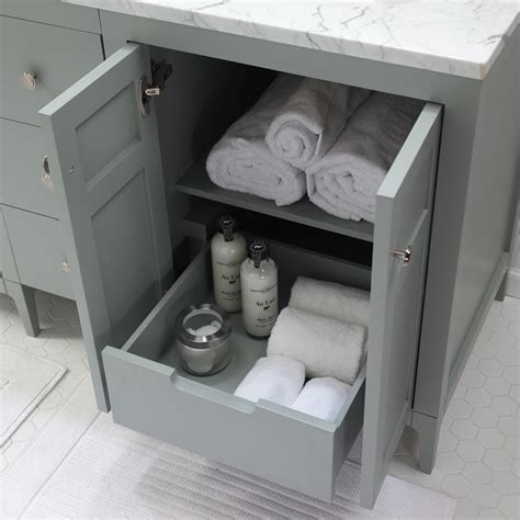 24 Briella Transitional Bathroom Vanity Cabinet Base Single Bathroom