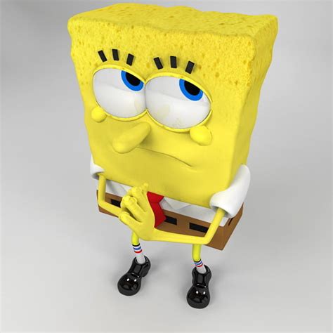Cartoon Bob Sponge Squarepants 3d Max