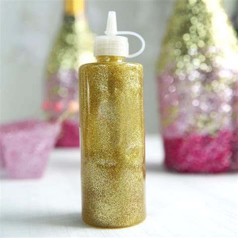 Efavormart 120 Ml Gold Art And Craft Glitter Glue Glitter Sensory Bottles