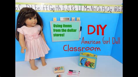 Diy American Girl Doll Classroom Youtube