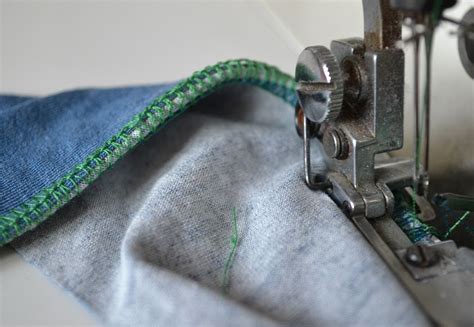 How To Hem Knit Fabric With A Serger Sewing Stretch Serger Sewing Hacks