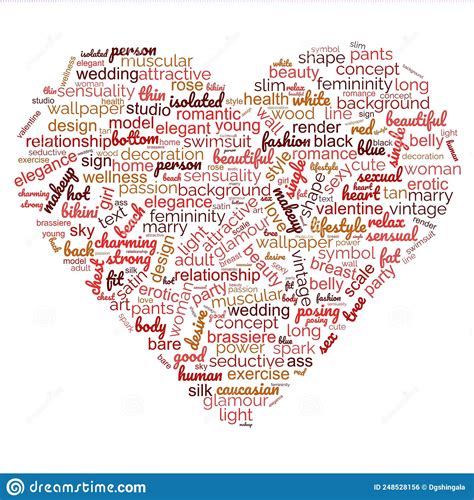 Love Word Cloud Isolated Typography Illustration On A White Background